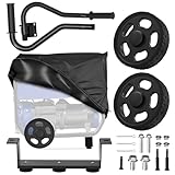 Generator Wheel Handle Kit Compatible with WEN GNA410, 40065 Generator Wheel Kit for Champion 2800-4750-Watt Generators Replacement Parts 3000-5500-Watt or Higher, Folding Handle and Never-Flat Tires