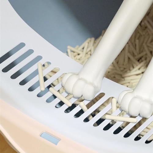 Caja de arena semi cerrada para gato con pala extra grande miniatura 3
