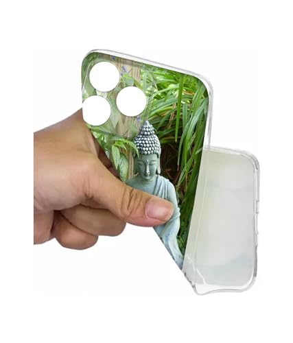 Image of Casotec Buddhism Design Printed Silicon Soft TPU Back Case Cover for Realme C63 4G / Narzo N63 4G