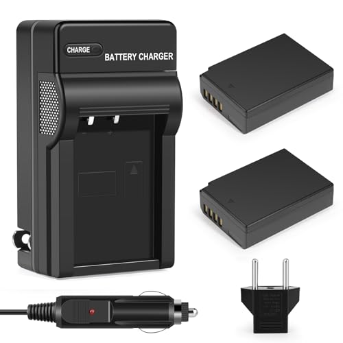 Mliepow 2 Pack LP-E10 Battery and Charger Kit for Canon EOS Rebel T100 T7 T6 T5 T3 EOS 2000D 3000D 4000D 1100D 1200D 1300D 1500D Kiss X50 X70 X80 X90