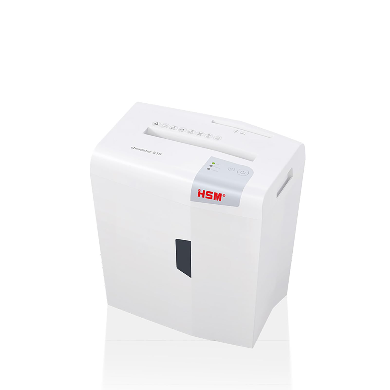HSM Shredstar S10 - Destructora de documentos, 6 mm, color blanco plata