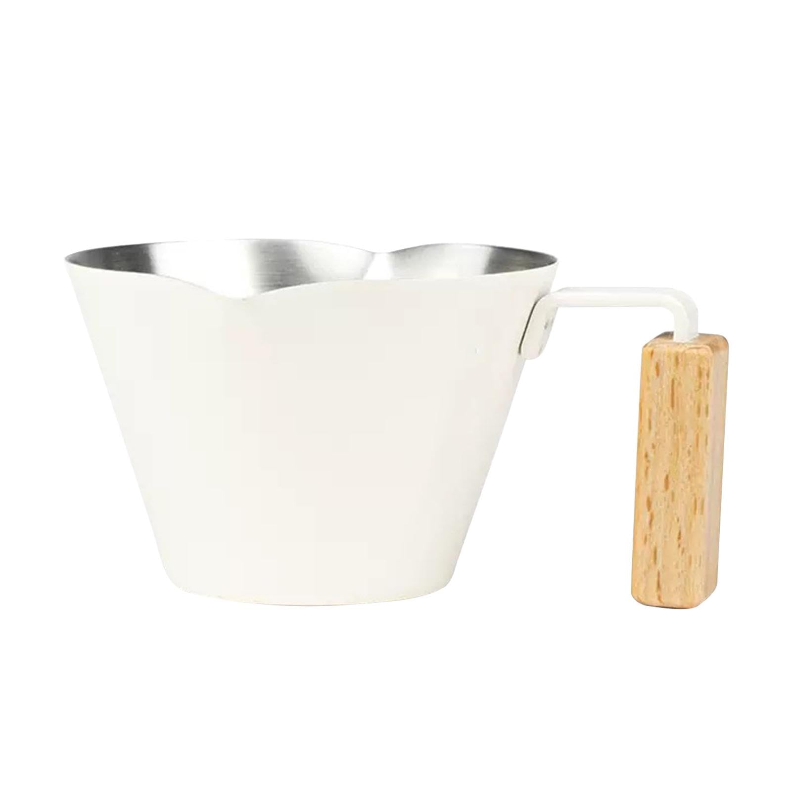 Espressokopje Met Handvat, Roestvrijstalen Espresso Accessoires Schenktuit Metalen Maatbeker Met Scal