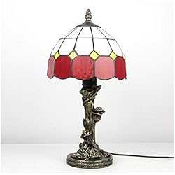 Lamparas Para Dormitorios Venta WANWEN Tiffany Lámpara de mesa Lámpara de noche Lámpara de dormitorio Venta al por mayor Lámparas de iluminación retro Estudio de iluminación para niños little surprise