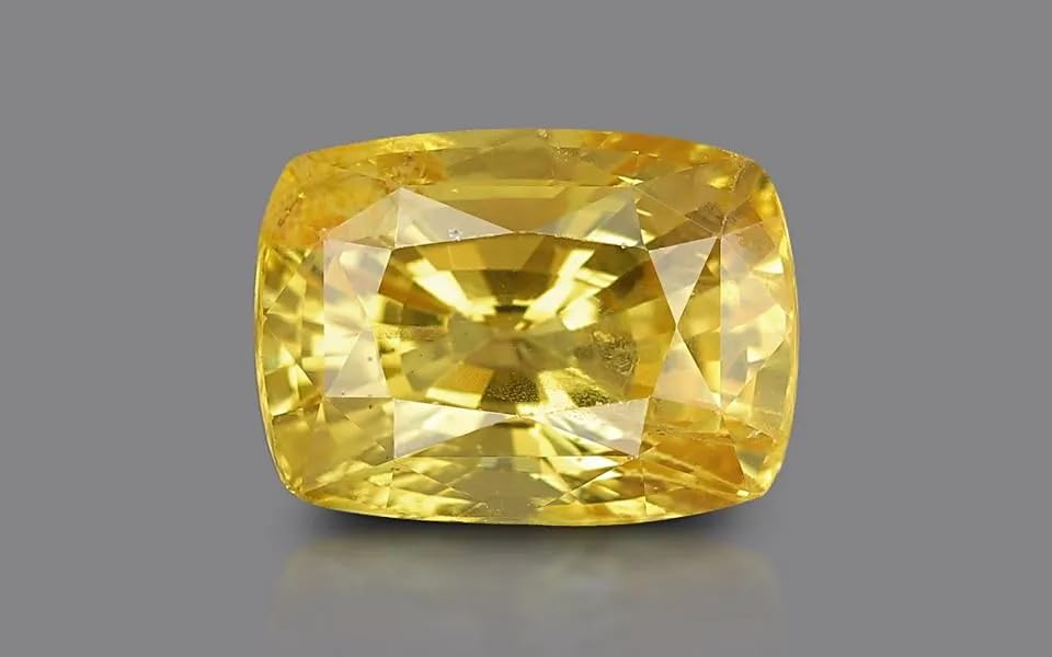 Saphir jaune pour astrologie védique 2 carats pierre Pukhraj naturelle A8