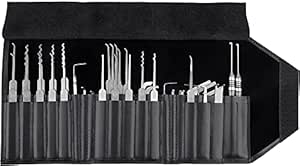 Set Grimaldelli Multipick Elite 17 Pezzi - Kit Scasso Professionale Con Custodia In Pelle