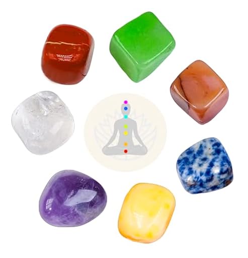 7 Piedras naturales 7 chakras Cuarzo blanco amatista aventurina cristales curativos Pulidos Terapias y meditación (7 chakras) | Ya disponible en tu tienda friki favorita! En mundofriki.es!