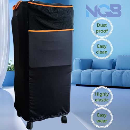 Image of NGB Portable Air Conditioner Cover, Portable AC Unit Cover 25 inch x 18 inch x 37 inch Anti-Dust Compact Air Conditioner Storage Bags Protection for Mobile AC,Black.