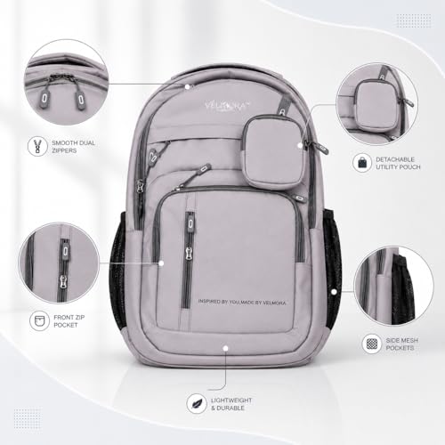 Image of MBW Korean Style Water Resistant 35L Laptop Backpack for Men & Women | Polyester Multi Compartments Bag with Side Pockets & Accessory Pouch | Travel Backpack for Office, College and School