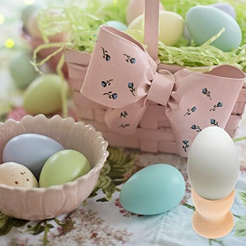 Amosfun 20Pcs Wooden Egg Cup Holders DIY Blank Unfinished Wooden Egg Stands Early Education Preschool Toys for Kids Craft Easter Birthday Baby Shower Party Supplies