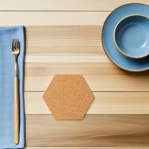 Tapis de liège hexagonal isolant phonique et auto-adhésif - 4