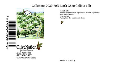 Callebaut 7030 70.4% Dark Bittersweet Chocolate Callets 1 Lb #TOP1