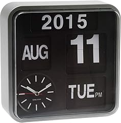 Mini Flip Modern Wall Clock Silver product photo Mini Flip Modern Wall Clock Silver product photo