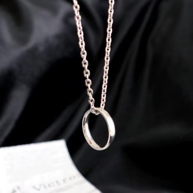 Image of SALTY ALPHA Anti Tarnish Stainless Steel Promise Ring Locket Neck Chain for Men | Stylish Pendant Necklace | Jewellery Accessories for Boys | Minimal Jewelry | Gifts for Boyfriend & Husband | Gift for Diwali, Christmas, Marriage, Birthday