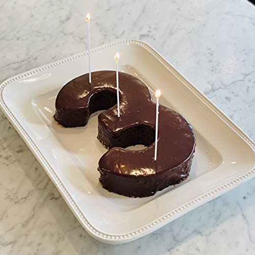 Ateco Extra Large Number Cake Mold And Cutter, 2, 11-Inches Tall, Silver #TOP7