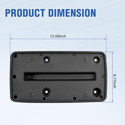 Image of Nilight Rear License Plate Frame Holder Bracket for 1997 1998 1999 2000 2001 2002 2003 2004 2005 2006 Jeep Wrangler TJ Accessories Replace #55174994 Plastic License Plate Mounting Black