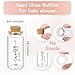 Liliful 25 Set Baby in Bloom Baby Shower Party Favors for Guests Seed Organizer Glass Bottles with Cork Stopper Thank You Cards and Organza Bags Wildflower Floral Gender Reveal Supplies, No Seed