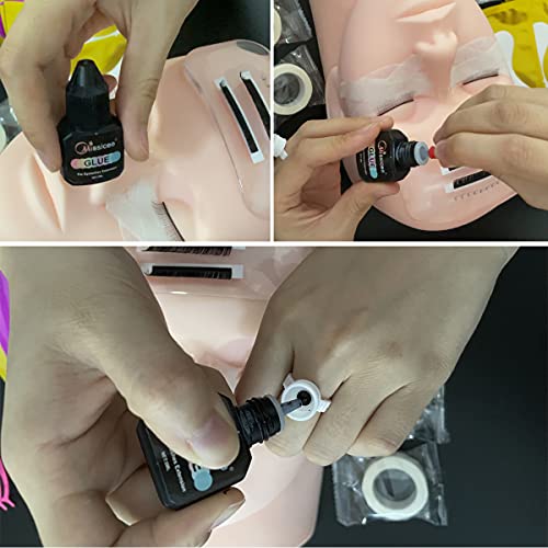 Kit de extensão de cílios, Missicee Kit de ferramentas de treinamento para enxerto de cílios postiço