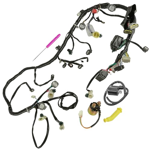 Caltric Wire Harness and Relay with Ignition Coil Compatible with Honda Rancher 420 TRX420FM 2009-2013