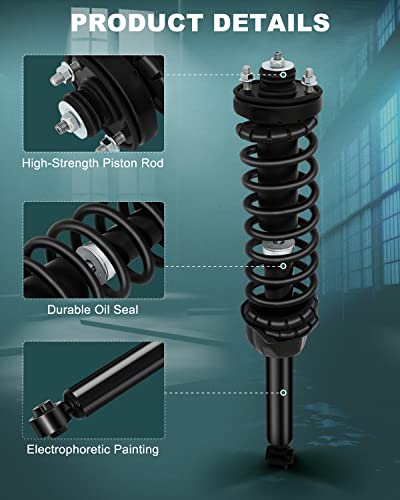 Automuto Strut Spring Assembly Front And Rear Pair Struts And Shock Absorber 4Wd Fwd For 1997-2001 For Honda Cr-V #TOP2