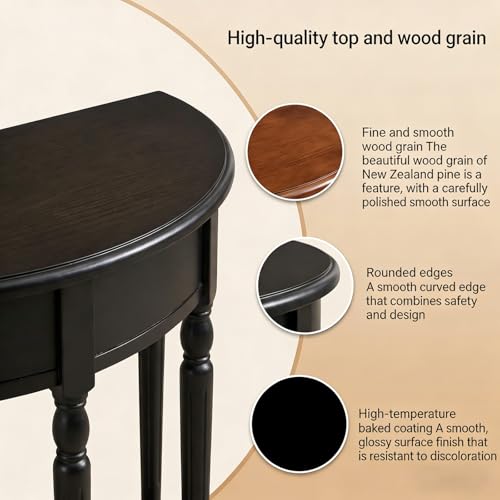 Mesa de sofá de madera con cantos romos estructura estable antideslizamiento 6