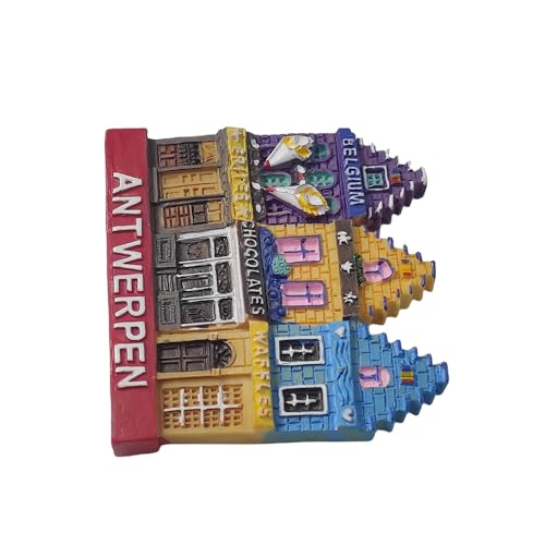 Imán Decorativo Souvenir Refrigerador Antwerpen Belgium miniatura 5