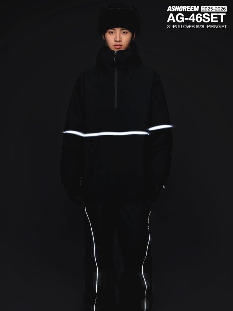 Amazon.co.jp: [アッシュグリーム] スノーボード ウェア 上下セット 25