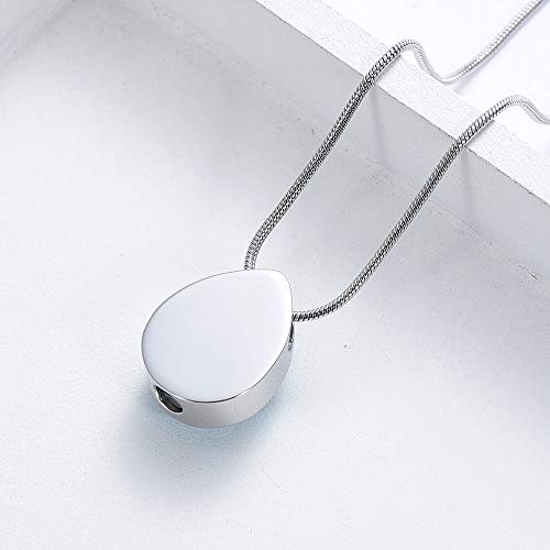 Turquoise Floating Teardrop Shape Urns Pendants Unisex Necklaces- Memorial Keepsake Cremation Jewelry4