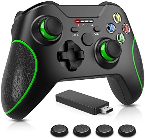 Rddmen Wi-fi Controller for Xbox One – 2.4GHz Twin Vibration Distant Suitable with Xbox 1/ X/ S/ Sequence X/ S/ PC (Black)