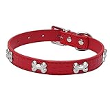 ☆★Tamaño: XS: 30 * 1,5 CM, S: 37 * 1,5 CM, M: 42 * 2,0 CM, L: 51 * 2,5 CM === Rango ajustable: XS: 20 * 26 CM; S: 27-33 CM, M: 29 -38CM, L: 37-47CM=====Mida por favor su perro y tenga una referencia antes de su compra según el mapa del tamaño abajo Descripción de producto====Perfeccione para los partidos del fin de semana, Halloween, Navidad, sesión de la foto o fecha del juego