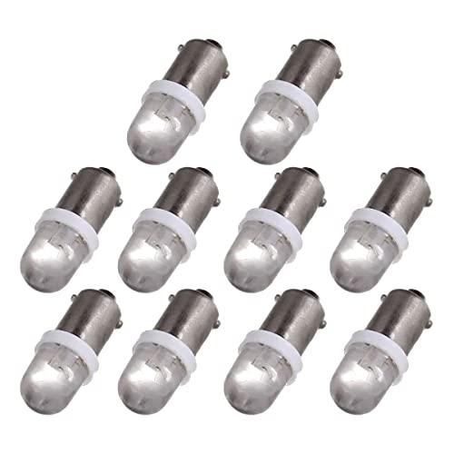 Cciyu 10X Xenon White Ba9S Led Lamp Instrument Cluster Panel Dash Light Bulbs Bayonet 56-76 For Ford For Dashboard Gauge Cluster Speedometer Odometer Map Light 3886X 3893 6253 64111 64113 64115 756 #TOP14