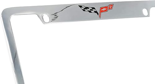 Miniatura 12 de License Frame Inc. Chevrolet Corvette C6 Grand Sport - Marco de matrícula metálico (cromado y ancho)