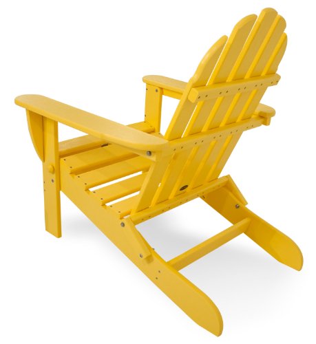 Polywood Ad5030Le Classic Folding Adirondack Chair, Lemon #TOP4