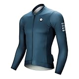 [Darevie] サイクルジャージ 長袖 メンズ 春夏秋冬 サイクルウェア ロードバイク サイクリングジャージ 通気 吸汗速乾 反射材 後ろポケット 自転車 野球 ゴルフ ランニング DVJ187