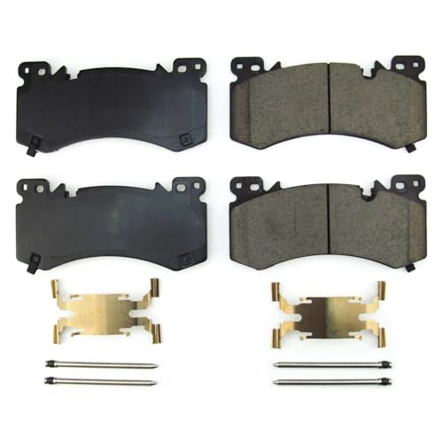 Image of PowerStop Front Brake Pads for Cadillac Escalade 2021-23 |Escalade ESV 2021-23 |Chevrolet Silverado 1500 2023-24 |Suburban 2021-23 - Z17 Ceramic Brake Pads with Installation Hardware, 17-2407