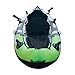 Elkton Outdoors Cormorant 2 Person Tandem Inflatable Fishing Kayak, 10-Foot with EVA Padded Seats, Includes 2 Active Fishing Rod Holder Mounts, 2 Aluminum Paddles, Double Action Pump and More
