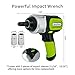E-HEELP Electric Car Jack Kit 5Ton 12V Hydraulic (Lifting Range: 6.1-20.86 inch) with Impact Wrench & Inflator for Car SUV Sedan MPV with LCD & Tire Pressure Display