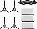yeedi Ersatzteile Kit, für k700 Saugroboter, Seitenbürsten x4, Rollbürste x1, Staubbehälterfilter x3