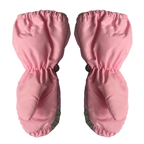Guantes de esquí impermeables para niños, guantes de invierno, forro polar térmico, para niños, niñas, esquí, senderismo, ciclismo, guantes de invierno ajustables, guantes deportivos