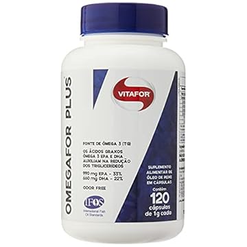 Kit 3 Ômegafor Plus 1000mg Vitafor 120 cápsulas