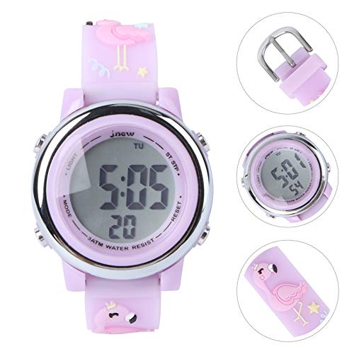 ULTECHNOVO Kids Led Digital Watch 3D Cartoon Impermeável Relógios de Pulso Elétricos Relógio Esporti