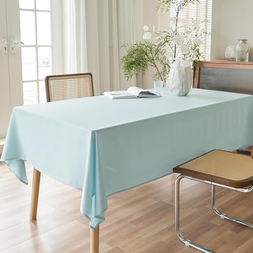 AUSSPVOCT Textured Tablecloth Rectangle 60x120 Water Resistant Spill-Proof Wipeable Table Cloth Wrinkle Free Fabric Dining Table Cover for Birthday Party Farmhouse Spring Kitchen Tablecloths by AUSSPVOCT - Image 2