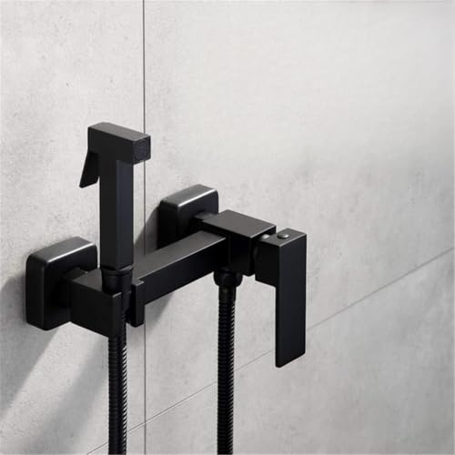 Mitigeur bidet en laiton noir mat pour une hygiène intime premium