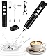 Elektrischer Milchaufschäumer,Milk Frother,Elektrischer Schneebesen,Mini Handmixer,USB-C Aufladbar Aufschäumer mit 3 Schneebesen,Mit Aufladestation,für Kaffee,Latte,Sahne,Eier Schlagen,Cappuccino