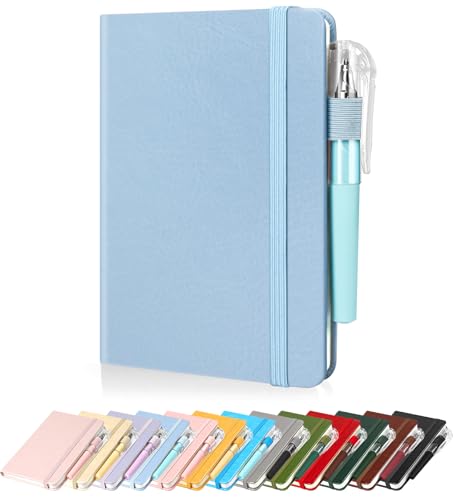 Smarpau A6 Notebook with Pen Pocket Notebook Mini Notepad 120 Pages