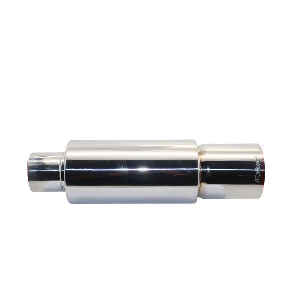 Rura wydechowa samochodu Tłumik rury wydechowej samochodu Rura wydechowa Uniwersalny interfejs ze stali nierdzewnej 51 57 63MM Koniec wydechu 76mm(012 Silver 63mm)