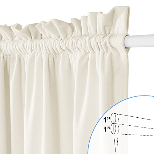 Nicetown Door Velvet Curtains 72-Inch Long - French Door Curtain Panel Light Dimming Privacy Protect Window Treatment Set For Doorway/Bedroom/Holiday Fete, 25 X 72 Inches, 1 Panel #TOP2