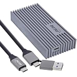InLine – InLine USB4 M.2 SSD Gehäuse, USB-C zu M.2 NVMe, Aluminium, b