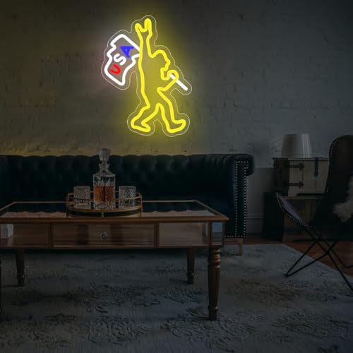 Image of Sasquatch Neon Sign Bigfoot Neon Sign Bigfoot Neon Light for Bedroom Man Cave Children's Room for Birthday Christmas Gift for Fans Friends Kids