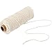 Produktbild Jalan Macrame Garn 2mm Natur, 100m Baumwollgarn Makramee Garn Set Bunt 5mm Makramee Garn Blumenampel, Baumwollkordel Beige Hängetopf für Pflanzen DIY Stricken Innen Außen Garten Balkon Fenster