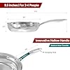 Sunhouse – 9.5 Inch / 24 cm Stainless Steel Frying Pan, Tri-Ply Stainless Steel Construction, PFOA-FREE, Stay-Cool Handle, Induction Compatible with All Cooktops, Dishwasher Safe #4